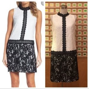Maggy London Drop Waist Lace Dress